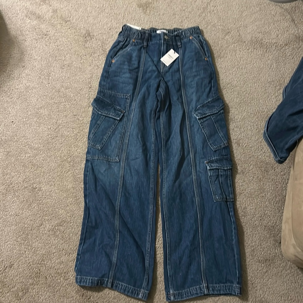 Wide leg jeans